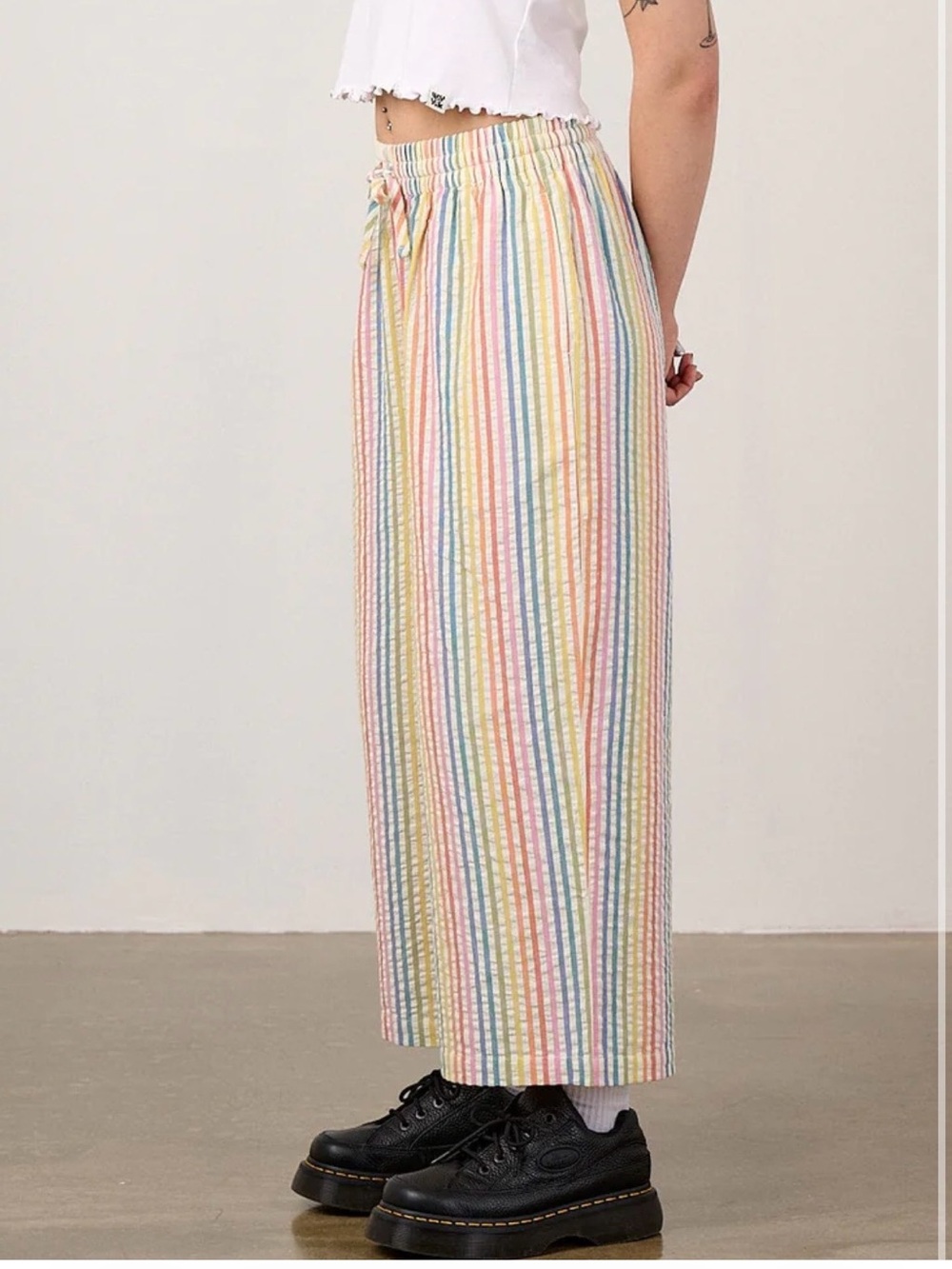 Lucy &yak wide leg cotton trousers - Picture 3 of 4